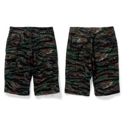 WTAPS JUNGLE CHOPPED TIGER STRIPE SHORTS SIZE S