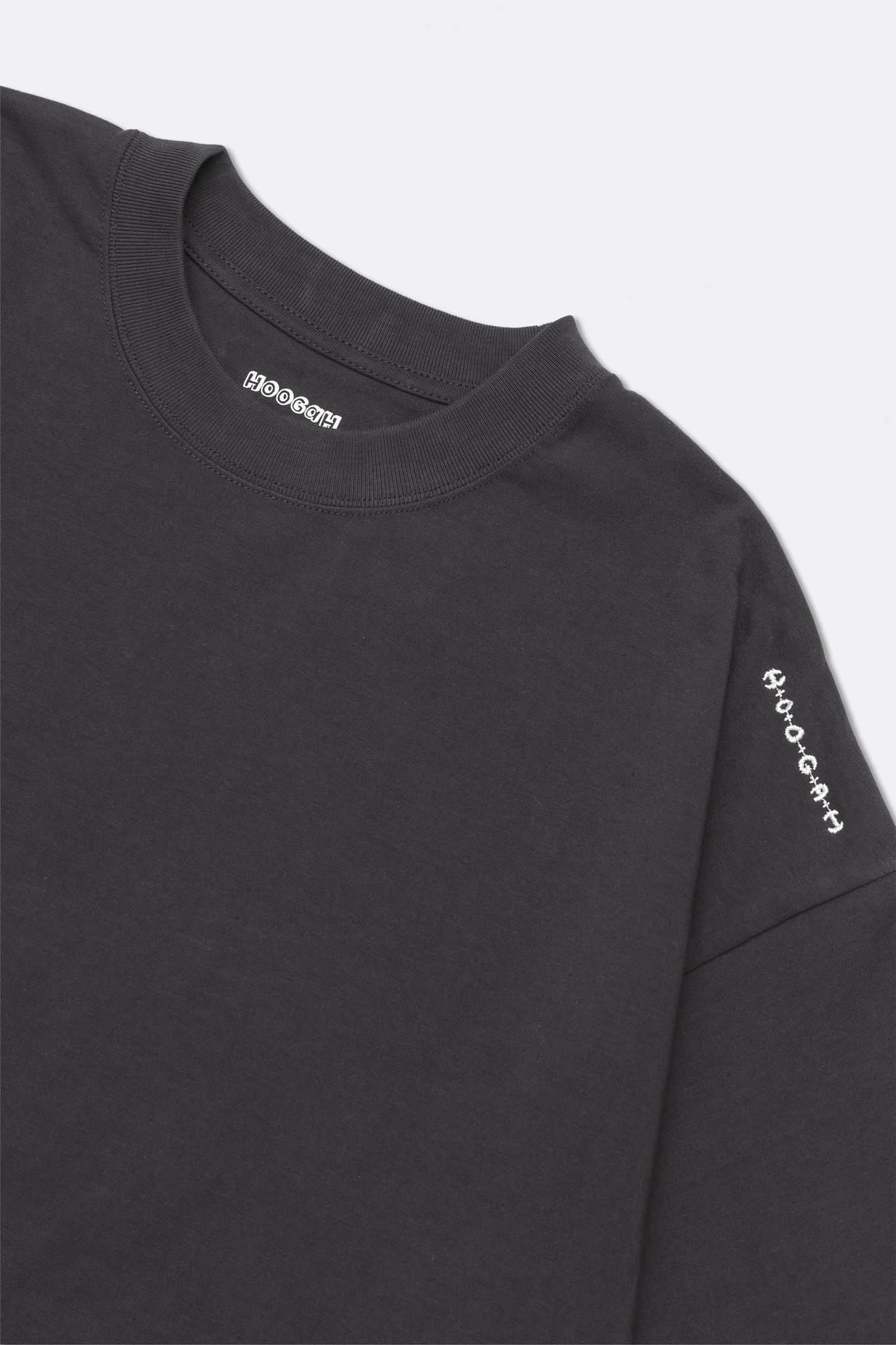 HOOGAH 24FW EMBROIDERY BALLON S/S TEE "DARY GREY"
