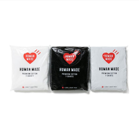 HUMAN MADE 22FW 3-PACK TEE(HM24CS001)