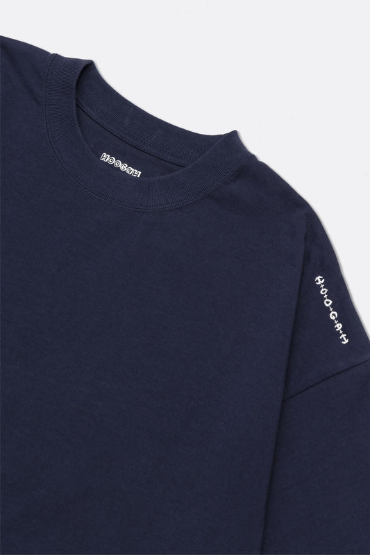 HOOGAH 22FW EMBROIDERY BALLON S/S TEE "NAVY"