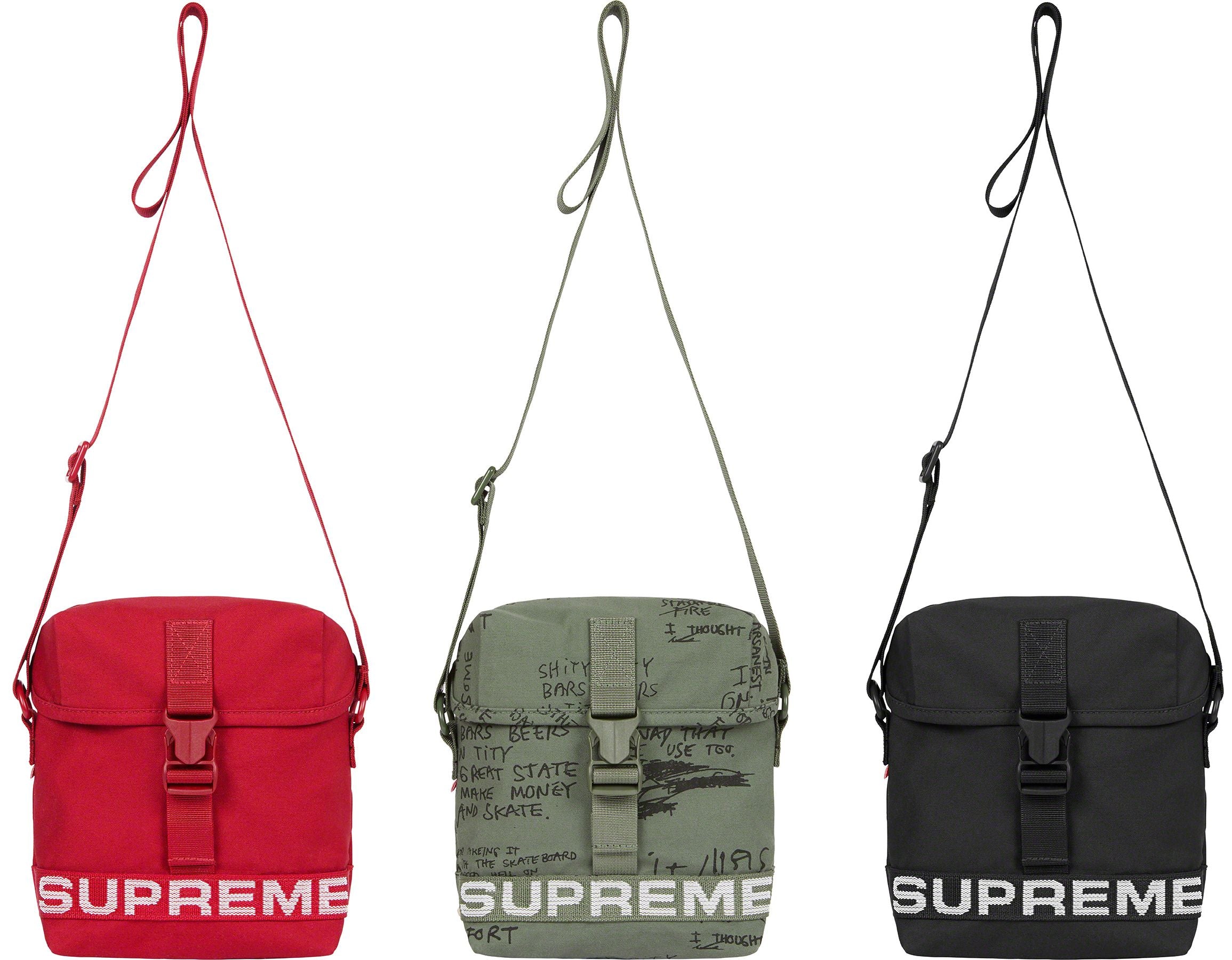 Supreme Shoulder Bag Olive 22FW 