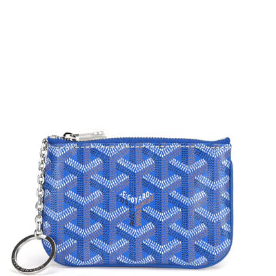 GOYARD SENAT MINI POUCHES (SKY BLUE & SILVER)