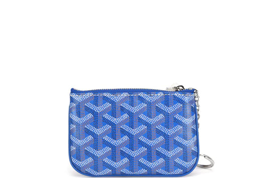 GOYARD SENAT MINI POUCHES (SKY BLUE & SILVER)