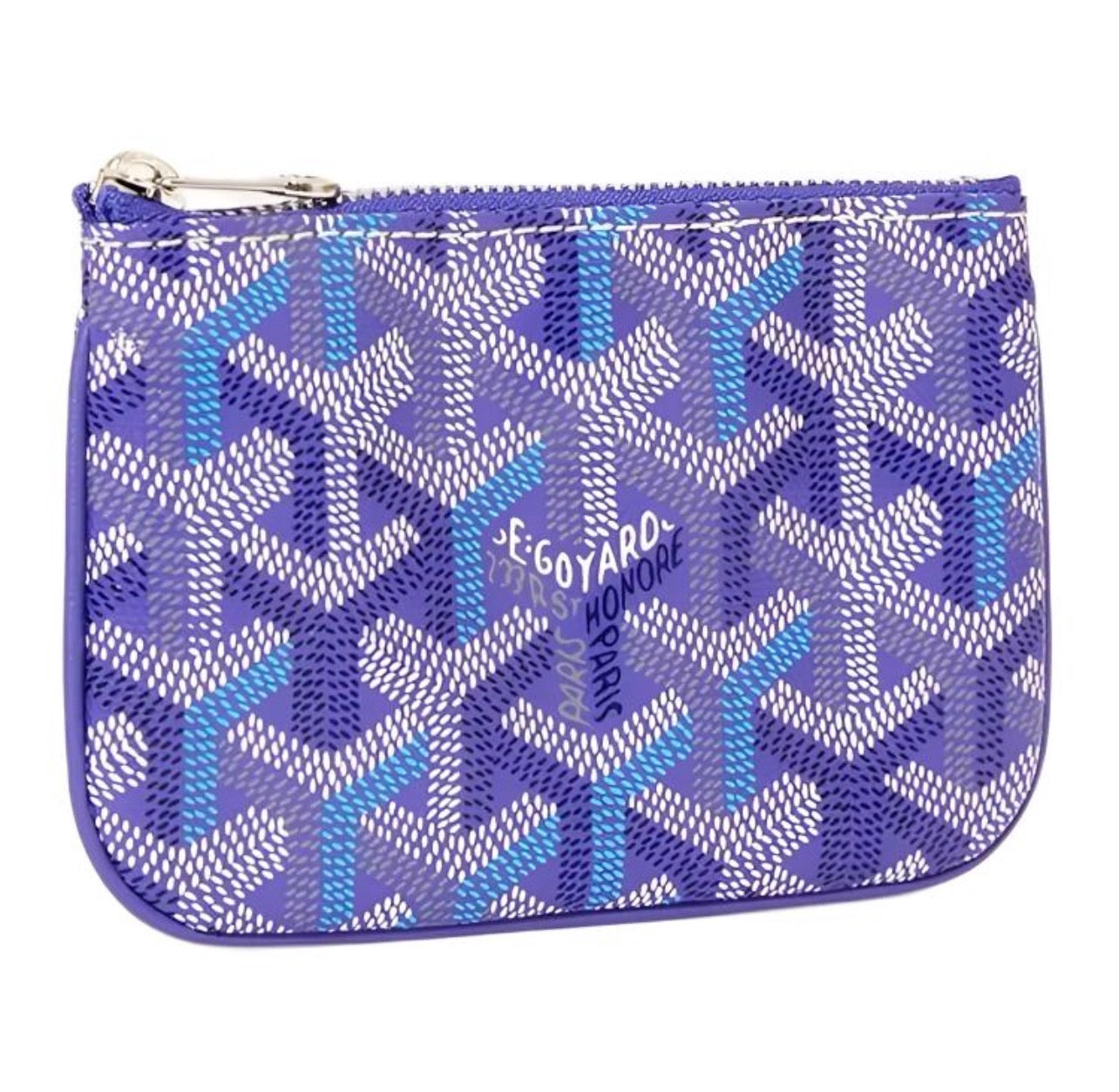 GOYARD SENAT MINI POUCHES (SKY BLUE & SILVER)