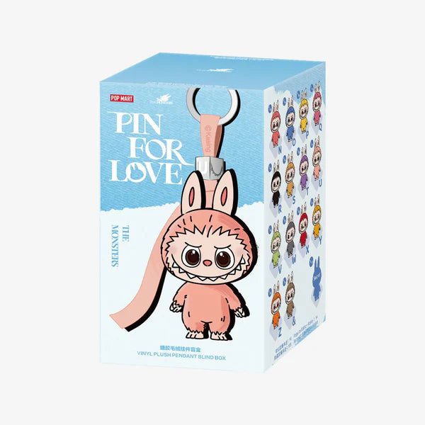 POP MART LABUBU 4.0 THE MONSTER PIN FO RLOVE SERIES VINYL PLUSH PENDENT