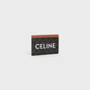 CELINE CARD HOLDER IN TRIOMPHE CANVAS WITH CELINE PRINT