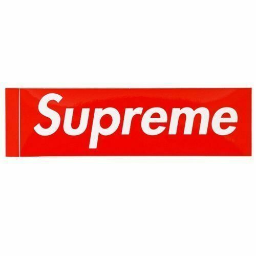 SUPREME 17SS FLEECE BOX STICKER RED