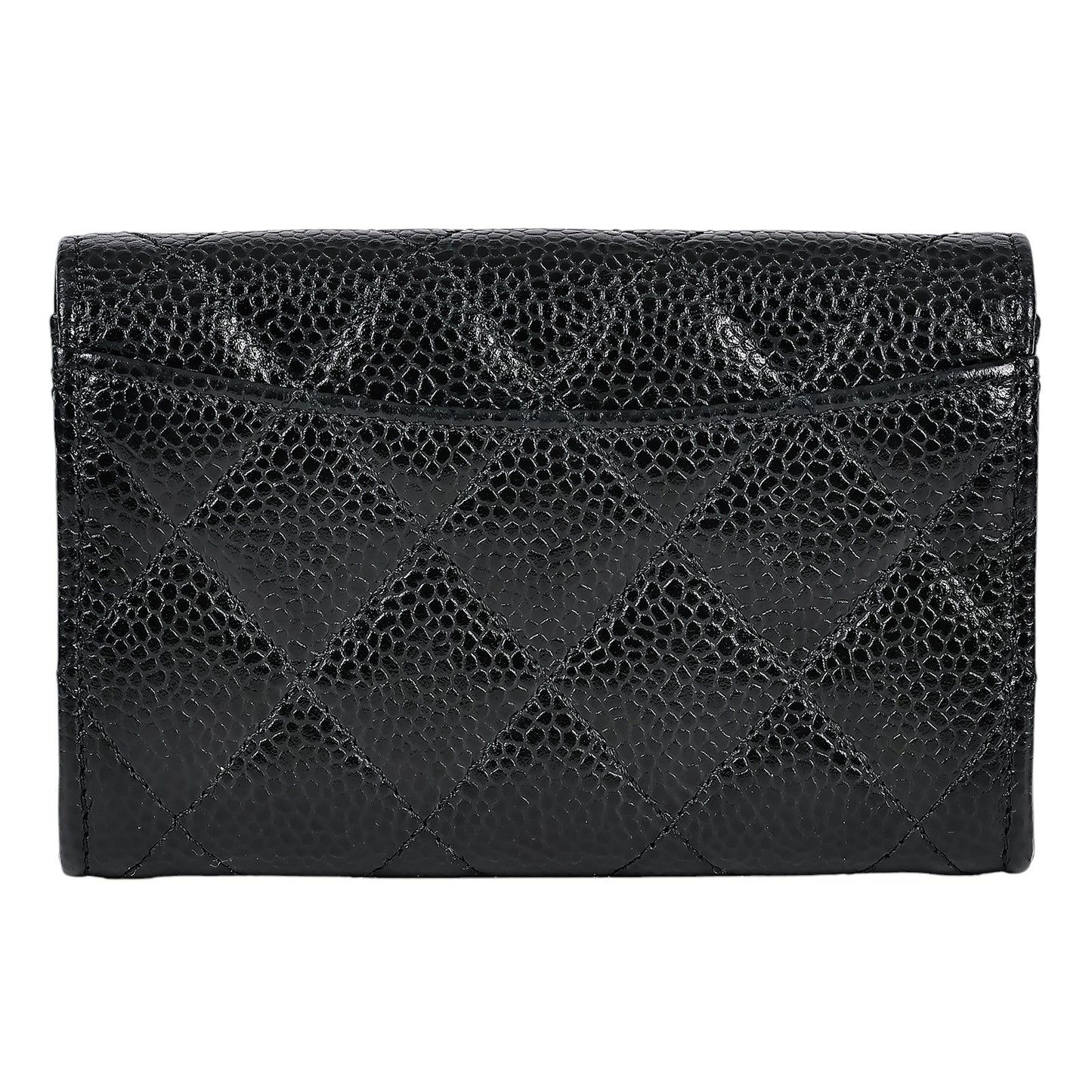 CHANEL WOMAN CALFSKIN PLAIN LEATHER LOGO CARD HOLDERS (AP0214)