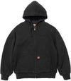 SUPREME 24FW X DICKIES QUILTED LINED ZIP UP HOODED SWEATSHIRT