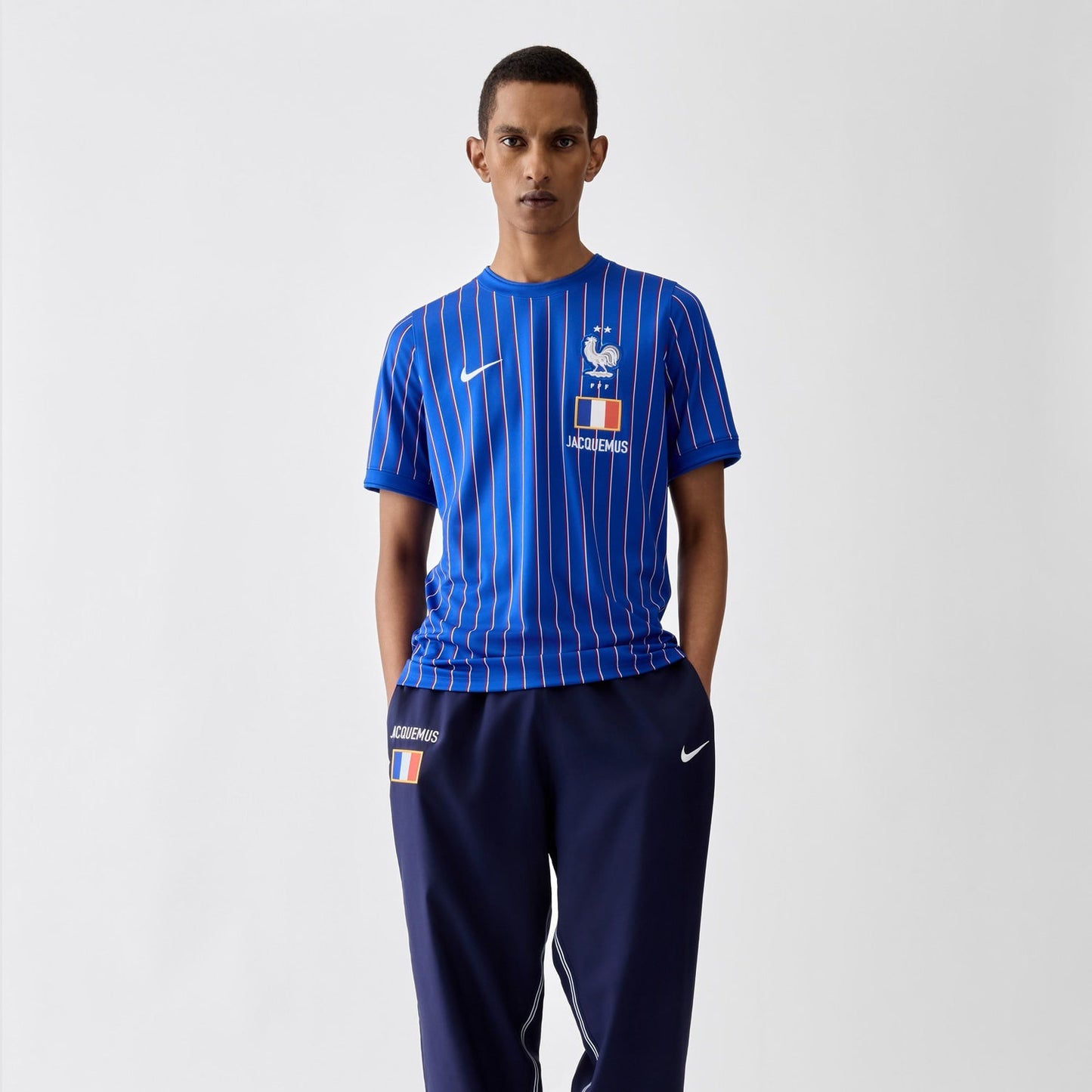 NIKE X JACQUEMUS FRANCE PRE-MATCH JERSEY MEN(IH1674-480)