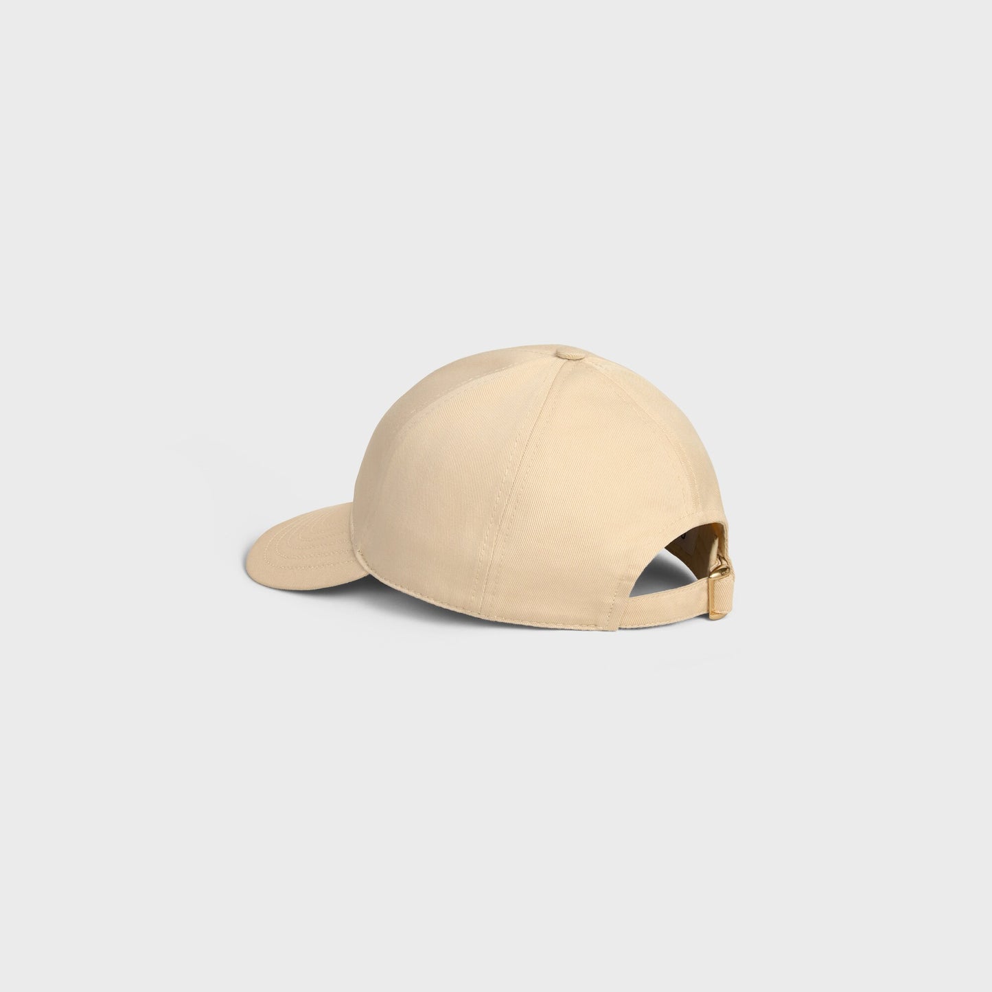 CELINE TRIOMPHE BASEBALL CAP IN WASHED COTTON (MACADAMIA)