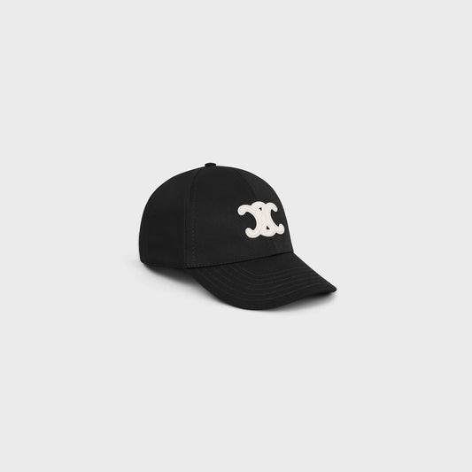 CELINE TRIOMPHE BASEBALL CAP IN COTTON (BLACK)