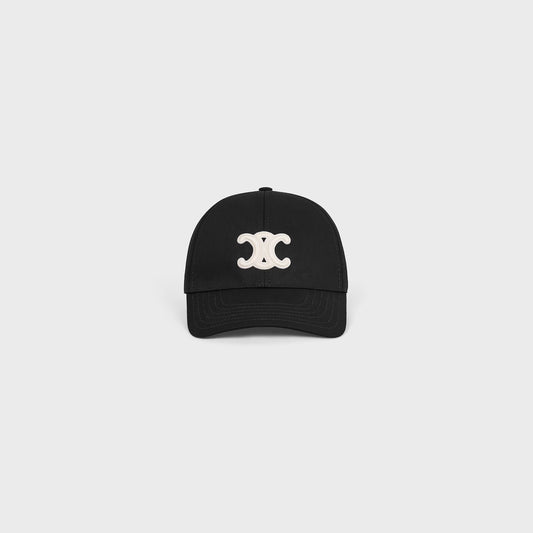 CELINE TRIOMPHE BASEBALL CAP IN COTTON (BLACK)