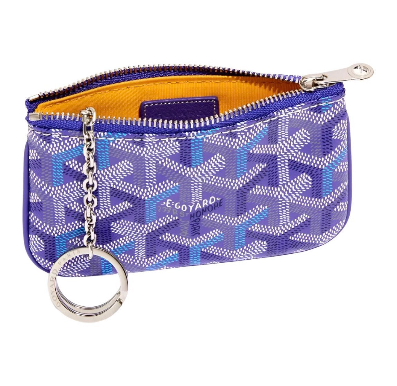 GOYARD SENAT MINI POUCHES (SKY BLUE & SILVER)