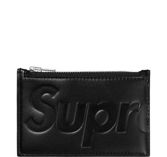 SUPREME 25FW LEATHER ZIP CARD HOLDER