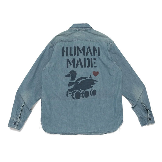 HUMAN MADE MILITARY CHAMBRAY SHIRT (HM31SH006)