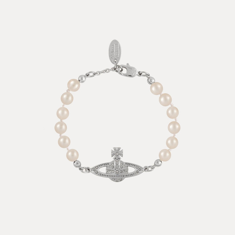 VIVIENNE WESTWOOD MINI BAS RELIEF PEARL BRACELET