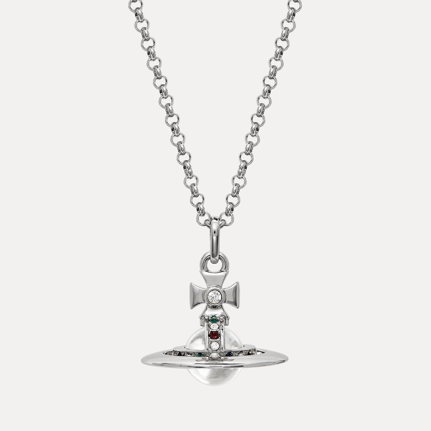 VIVIENNE WESTWOOD NEW TINY ORB PENDANT NECKLACE(63020097-02P019)-MEDIUM*5