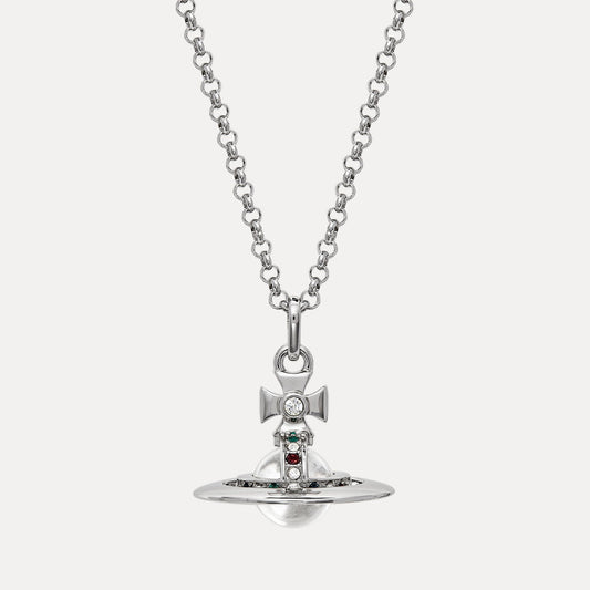 VIVIENNE WESTWOOD NEW TINY ORB PENDANT NECKLACE(63020097-02P019)-MEDIUM