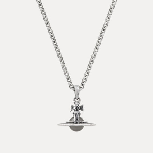 VIVIENNE WESTWOOD MAN NEW PETITE ORB PENDANT NECKLACE(630203A1-02Q137)