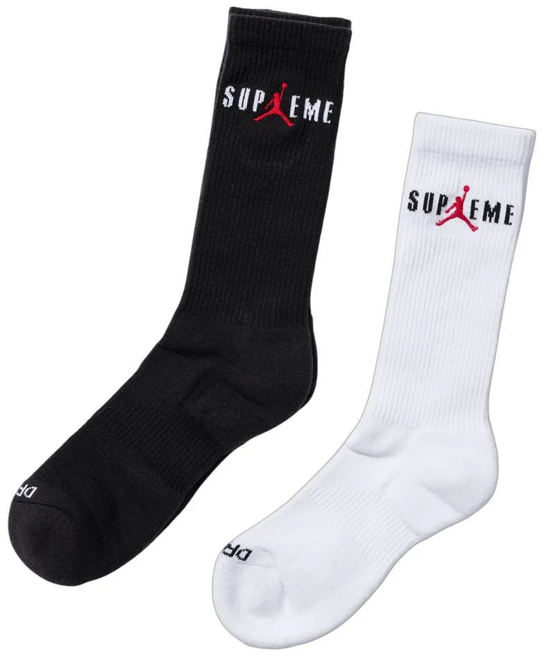 SUPREME 24FW JORDAN CREW SOCKS (2 PACK )