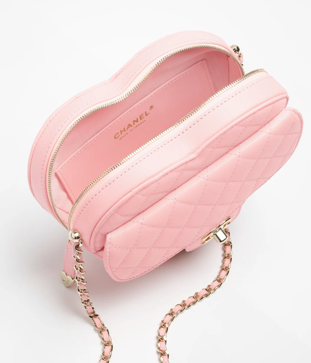CHANEL HEART BAG LAMBSKIN LIGHT PINK AP2784-B07958-U2360