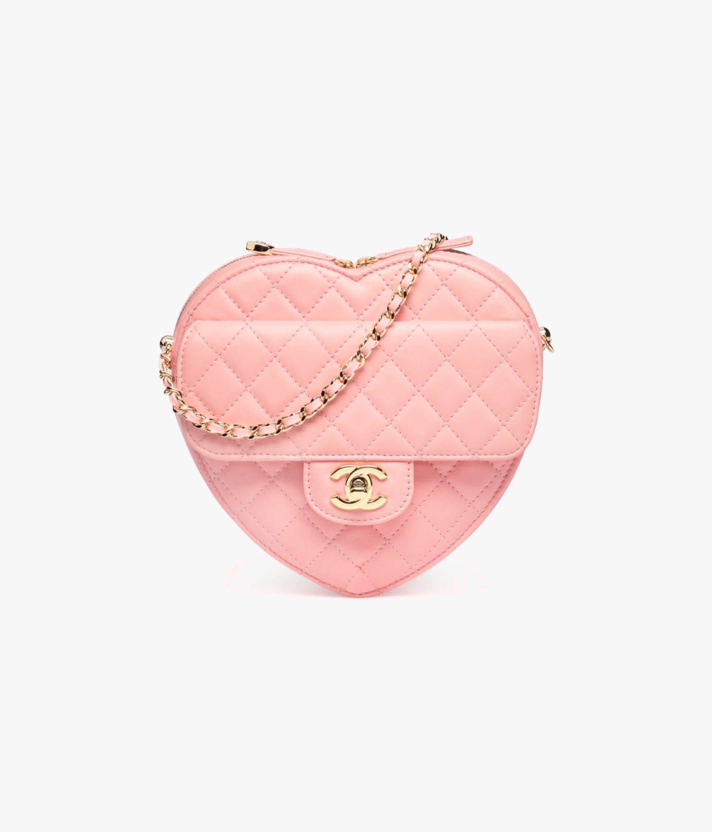 CHANEL HEART BAG LAMBSKIN LIGHT PINK AP2784-B07958-U2360