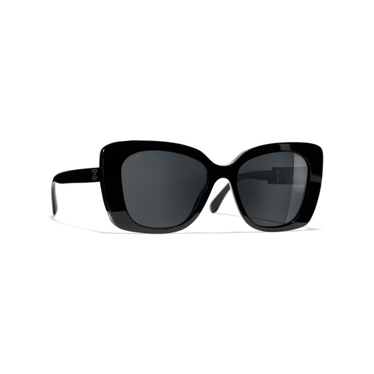 [PREORDER] CHANEL SQUARE SUNGLASSES(BLACK & BLACK)