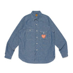 HUMAN MADE 24FW CHAMBRAY WORK SHIRT (HM28SH004)