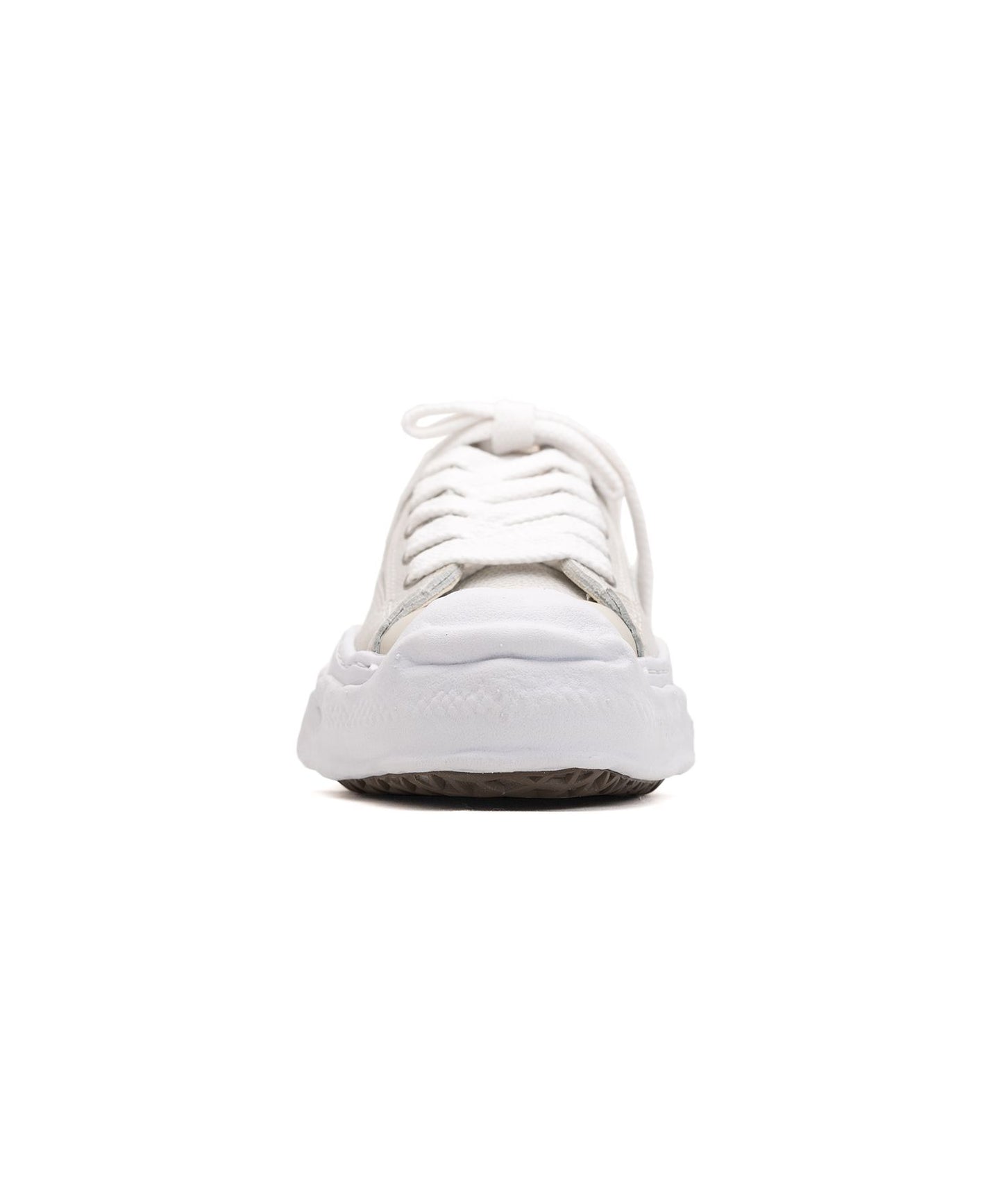 (A14FW743) MAISON MIHARA YASUHIRO "HANK" OG SOLE BRUSHED SHRINK LEATHER LOW SNEAKER WHITE