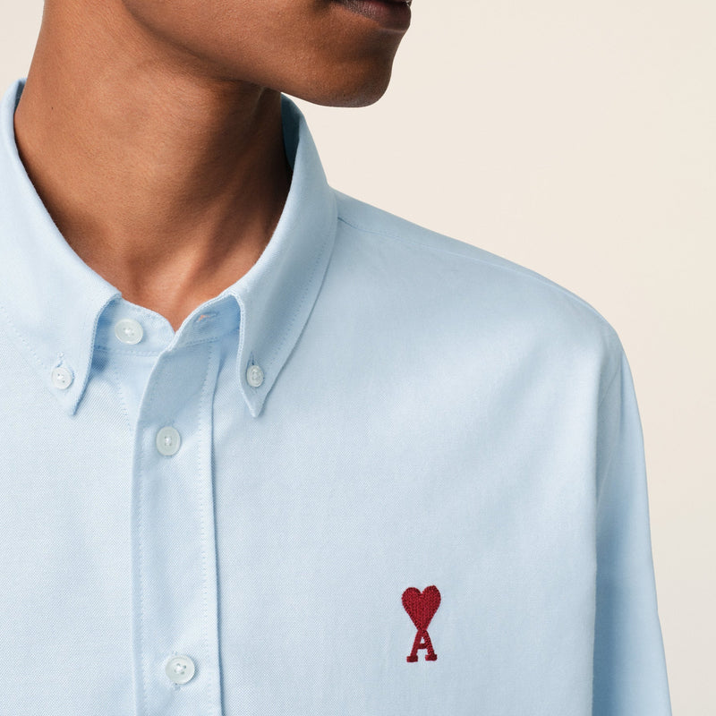 AMI PARIS SKY BLUE BOTTON DOWN AMI DE COEUR SHIRT