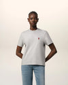 AMI PARIS GREY COTTON AMI DE COEUR TEE
