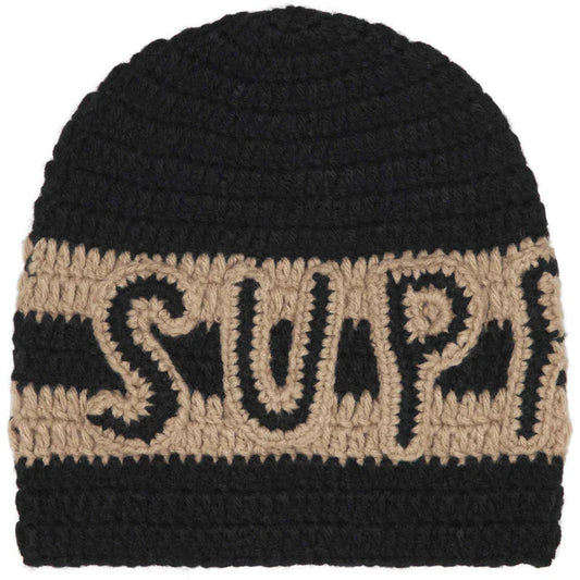 SUPREME 25FW CROCHET LOGO BEANIE