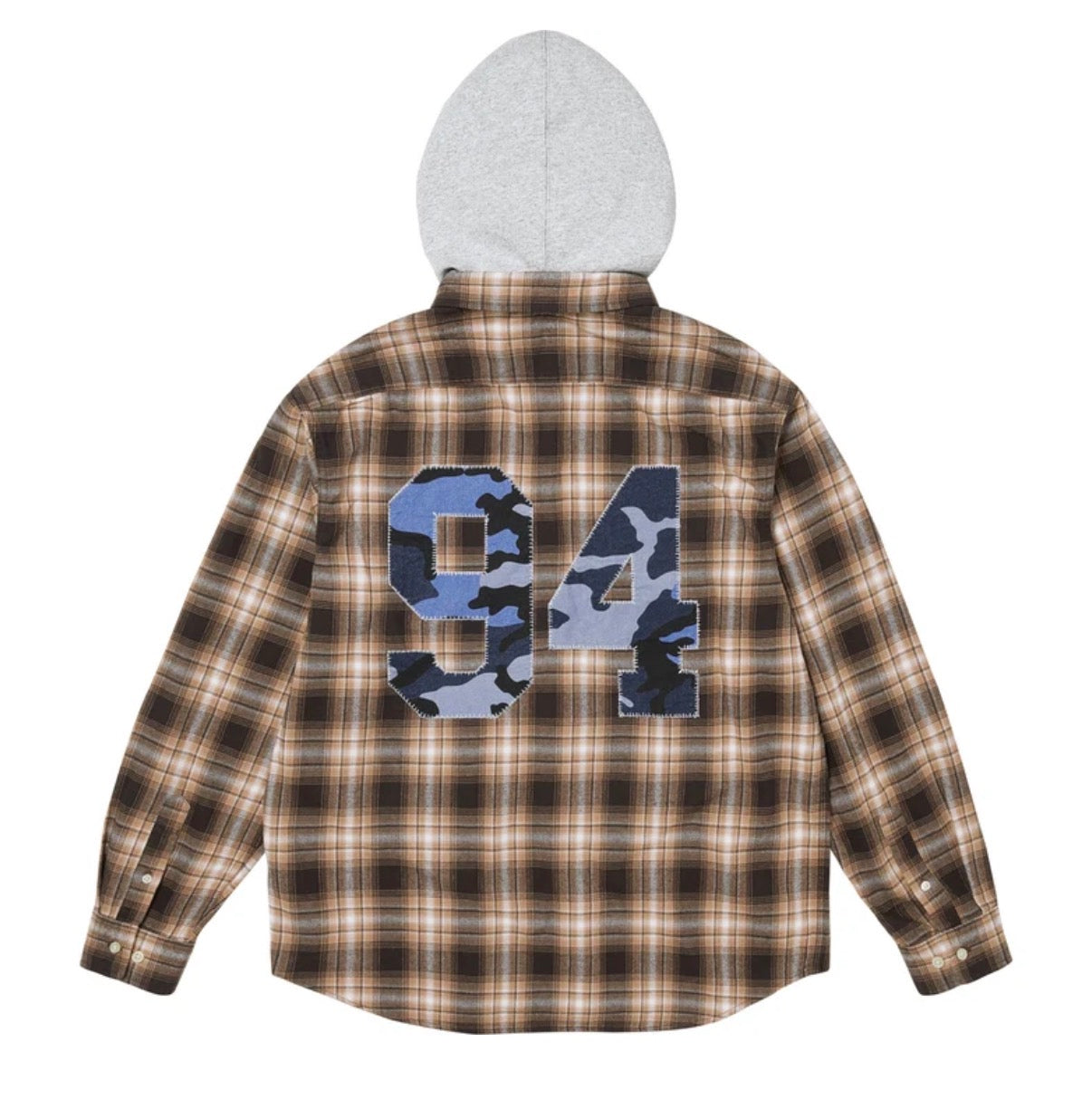 SUPREME 26FW WEEK 1 HOODED FLANNEL SHIRT