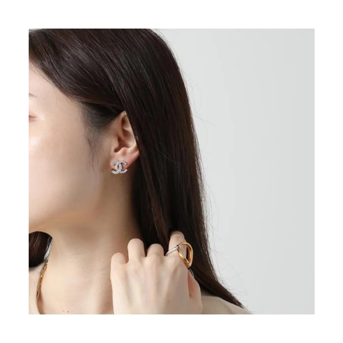 CHANEL 25S CC LOGO EARRINGS PEARLS ABD478-B16782-NY391(SMALL)