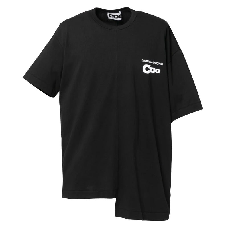 COMME DES GARCONS CDG ASYMMETRIC SPLIT TEE