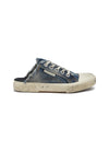 BALENCIAGA FLAT PARIS DENIM MULES