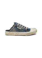 BALENCIAGA FLAT PARIS DENIM MULES