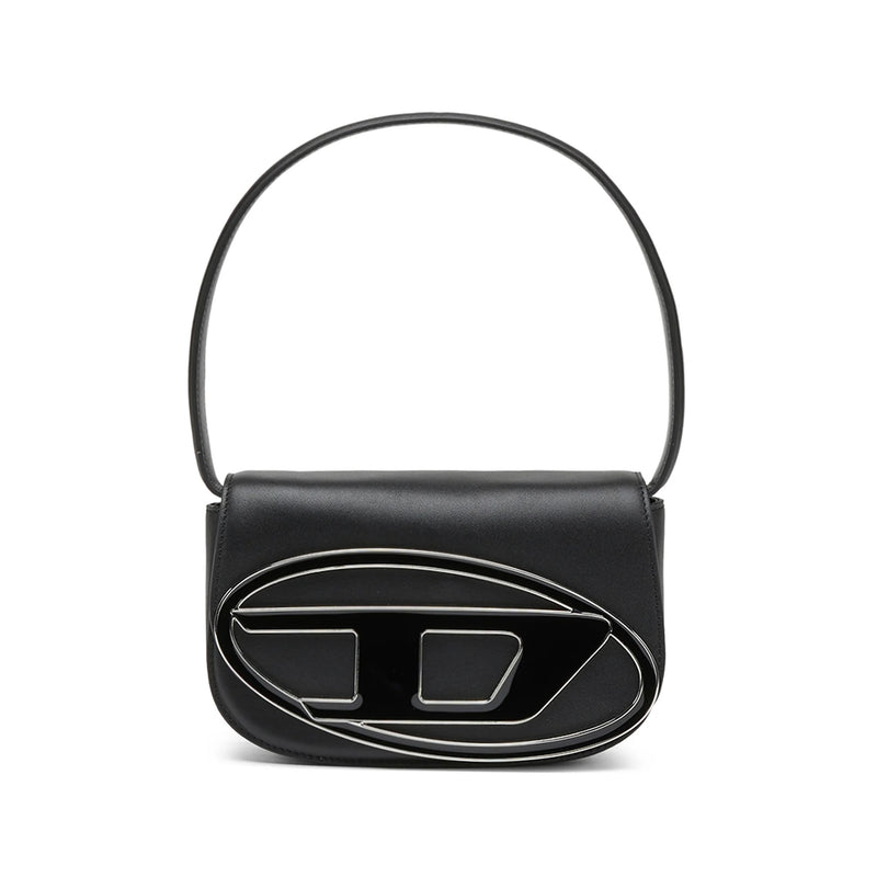 [PREORDER] DIESEL 1DR PLAQUE SHOULDER BAG(BLACK)