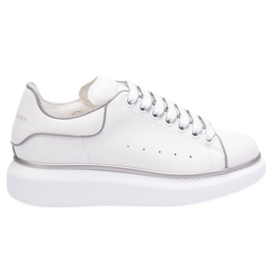 ALEXANDER MCQUEEN SNEAKER WHT/SILVER