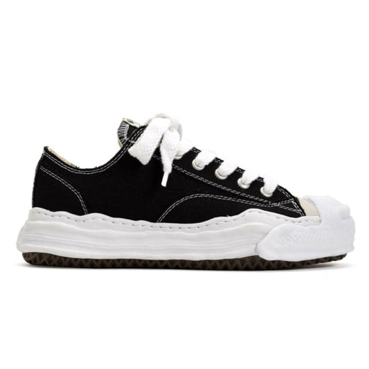 (A05FW702)MAISON MIHARA YASUHIRO "HANK" OG SOLE CANVAS LOW TOP SNEAKER BLACK