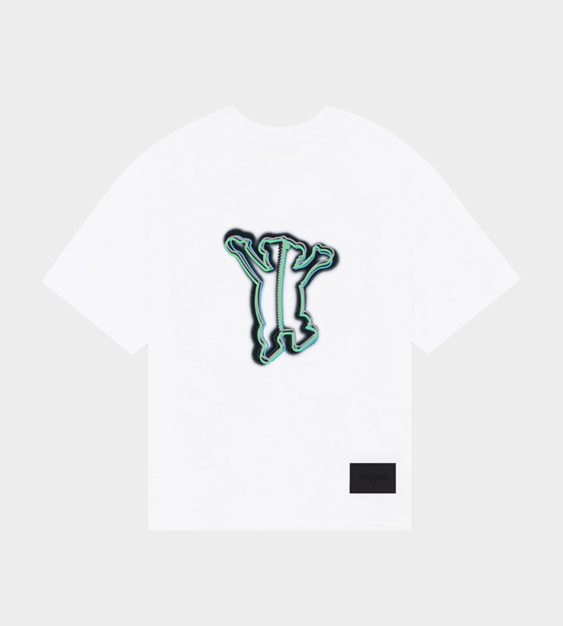 WE11DONE COLORFUL TEDDY PRINT OVERSIZE S/S TEE
