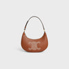 CELINE AVA BAG IN SMOOTH CALFSKIN WITH TRIOMPHE EMBROIDERY TAN