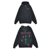 LONEONES X INNERSECT HOODIE (WASHED BLACK/PURPLE/GREEN)