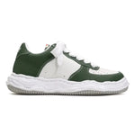 (A11FW712)MAISON MIHARA YASUHIRO "WAYNE" OG SOLE EMBOSSED LEATHER LOW TOP SNEAKER GREEN/WHITE
