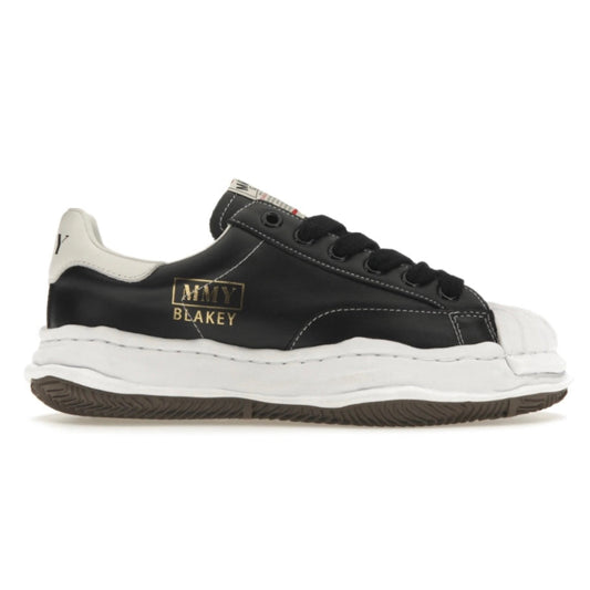 (A06FW702)MAISON MIHARA YASUHIRO "BLAKEY" OG SOLE LEATHER LOW TOP SNEAKER BLACK