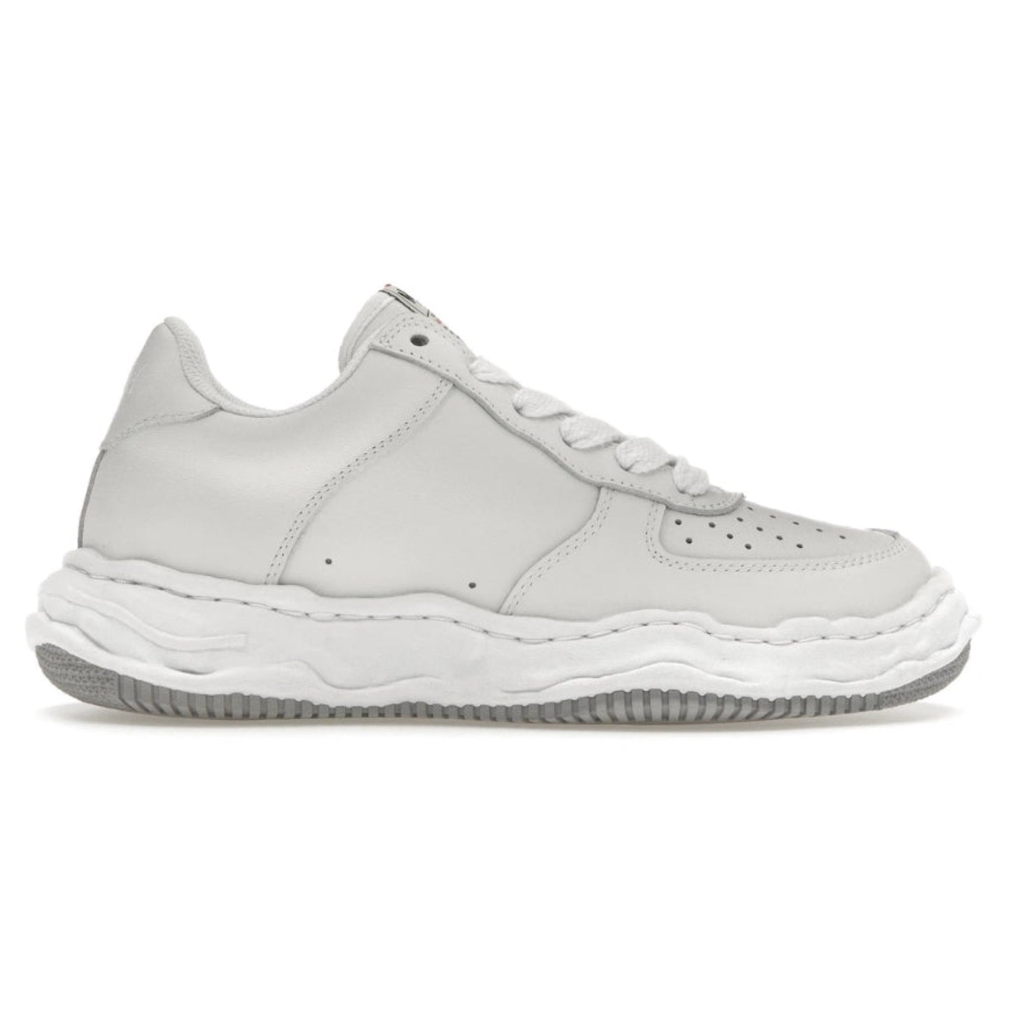 (A07FW702)MAISON MIHARA YASUHIRO "WAYNE" OG SOLE LEATHER LOW TOP SNEAKER WHITE/WHITE