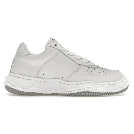 (A07FW702)MAISON MIHARA YASUHIRO "WAYNE" OG SOLE LEATHER LOW TOP SNEAKER WHITE/WHITE