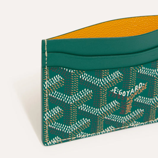 GOYARD CARD WALLET (GREEN)