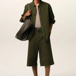 AMI PARIS GREEN COTTON BUTTON DOWN AME DE COEUR SHIRT